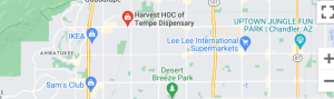 map of tempe dispensary stores